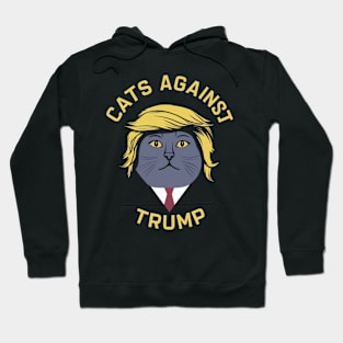 Cats Against Trump, Funny Cat Hoodie